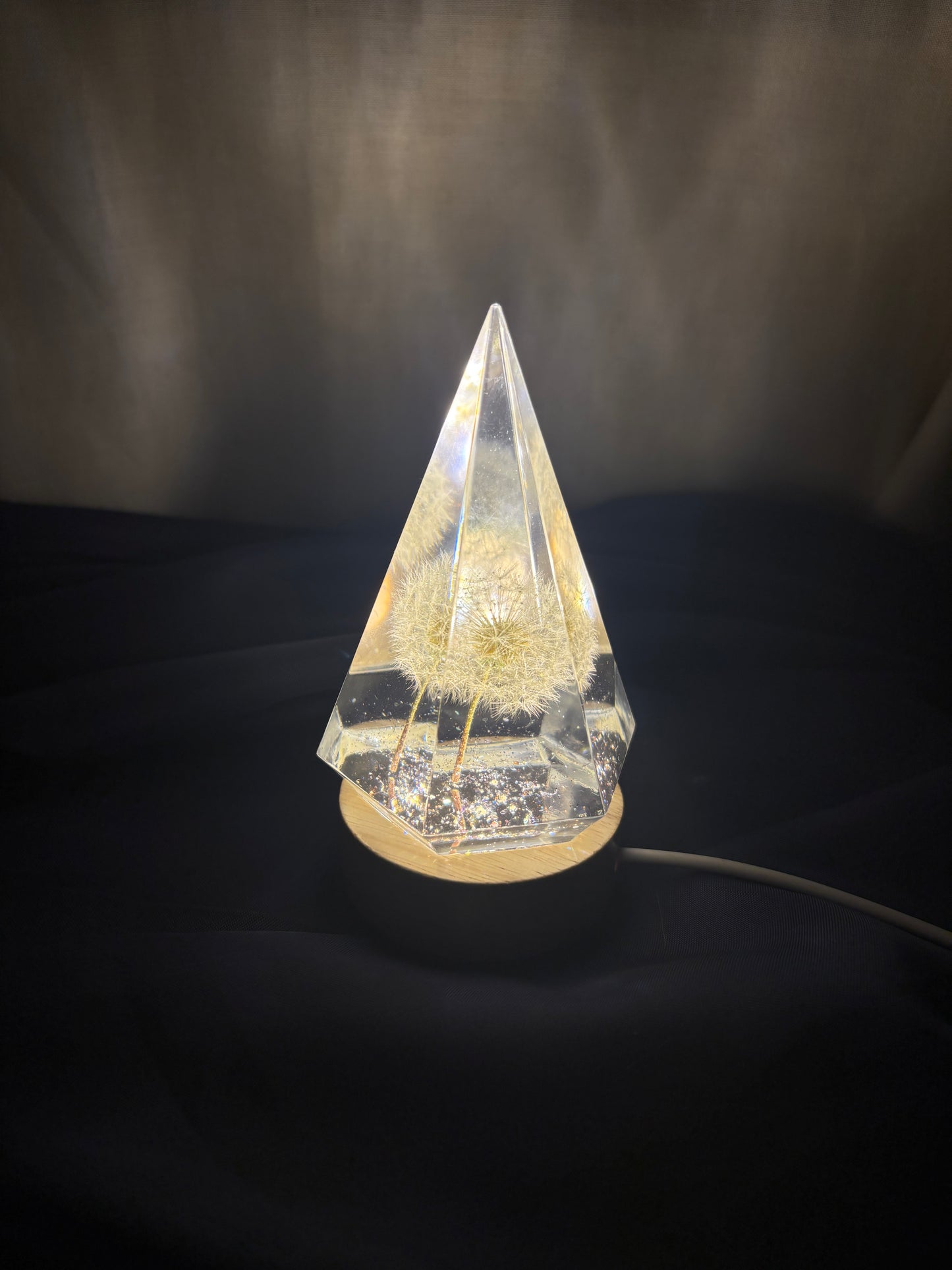 Crystal Dandelion nightlight