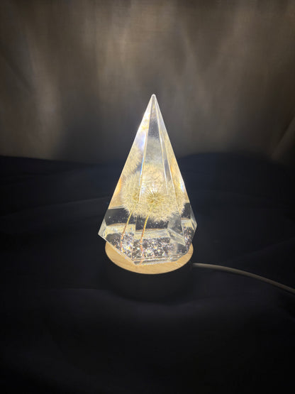 Crystal Dandelion nightlight
