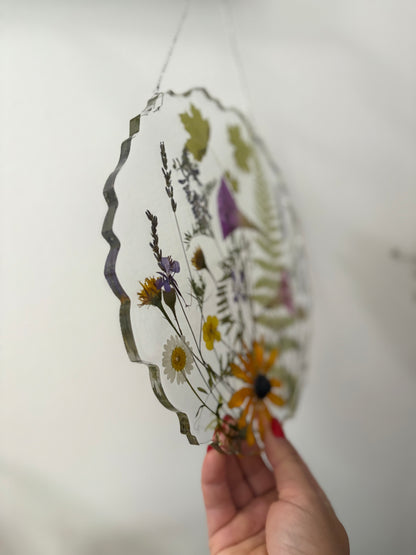 Round Floral big sun catcher